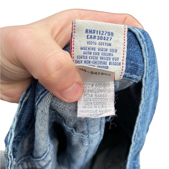 Vintage Embroidered Tab True Religion Jeans Size 34 Blue - Picture 12 of 15